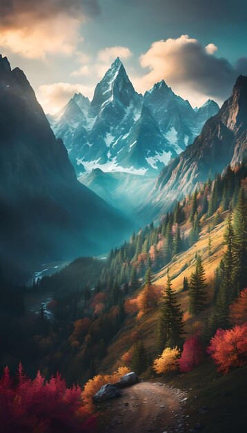 Surreal Floating Mountains Fantasy Landscape Wallpaper