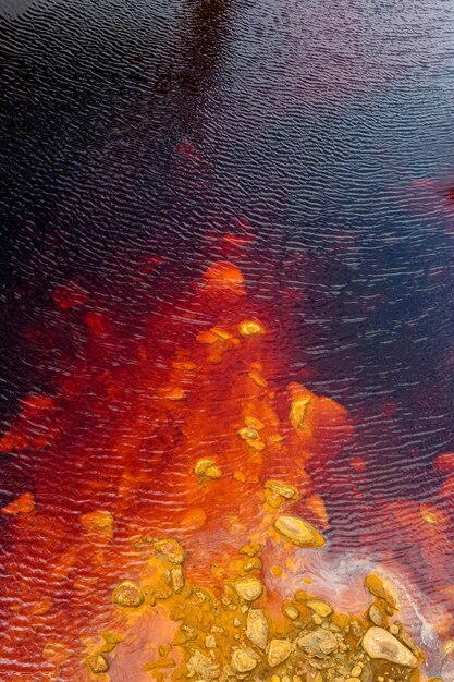 Surreal Red Waters and Rocky Edges of Rio Tinto