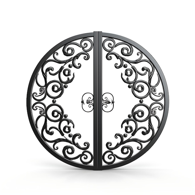 Foto stile surreale di pivot gate con design yin yang consiste in un singolo foglio wr progettazione di idee creative