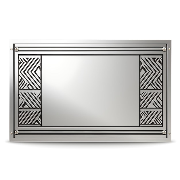 surreal style of sliding gate with geometric pattern design consists of a sin creative idea design