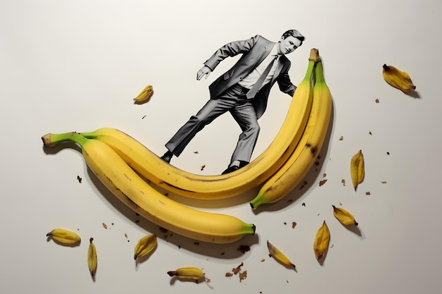 人間とバナナのシュールレアリズム