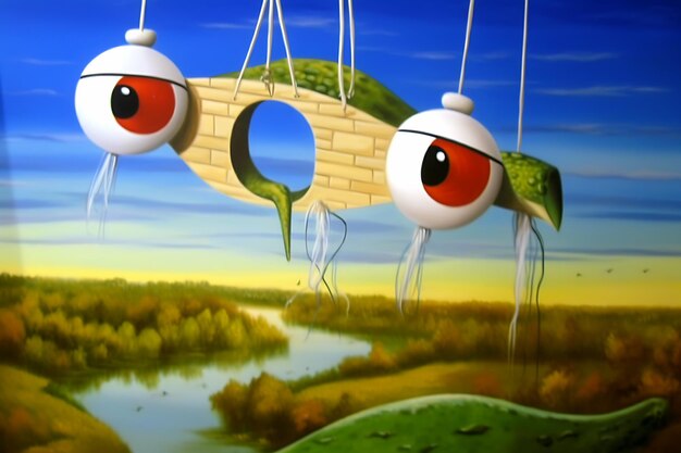 surrealism weird animal painting