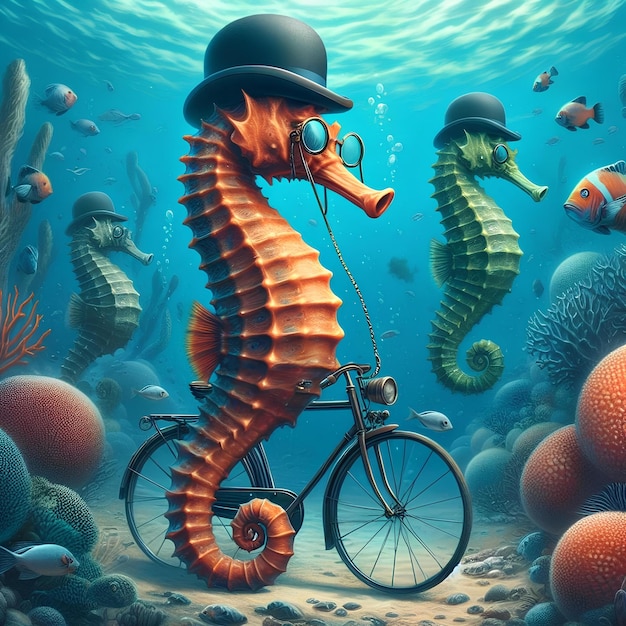 surrealist seahorse 2