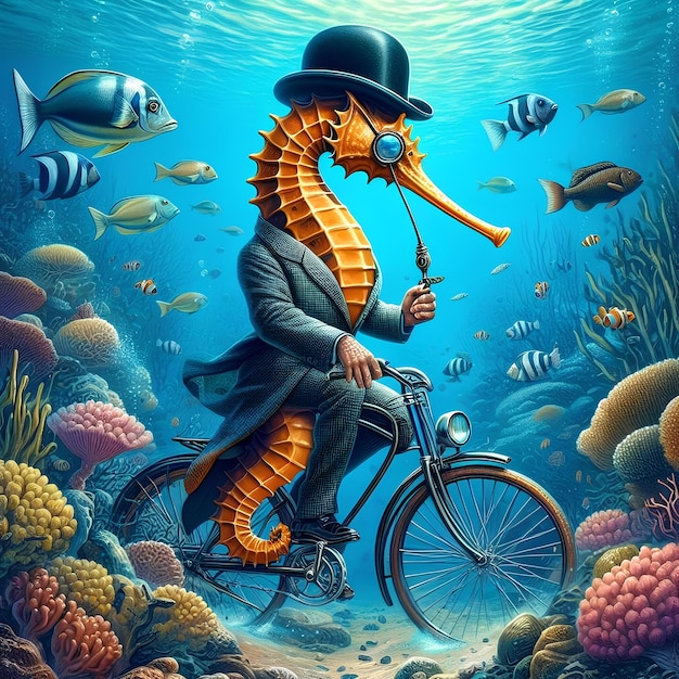 surrealist seahorse 4