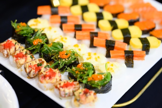 Photo sushi buffet