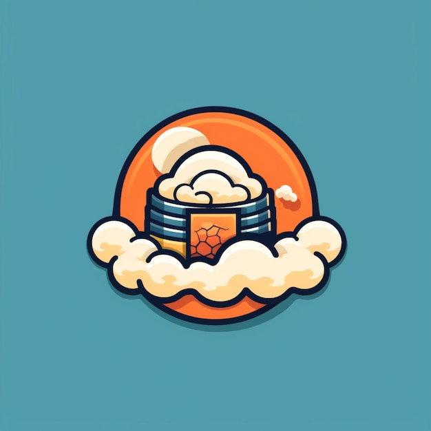 Sushi cartoon logo 20