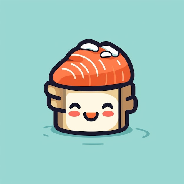 Sushi cartoon logo 4