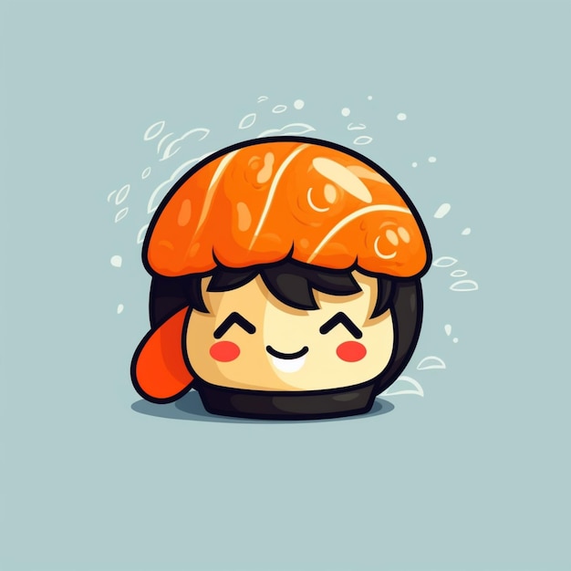 Sushi cartoon logo 5