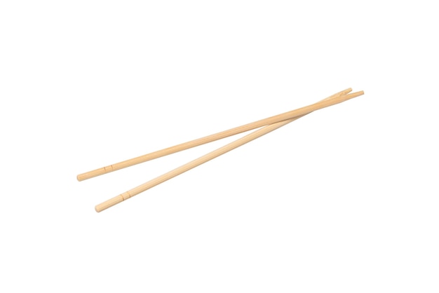 Sushi chopsticks isolated on a white background