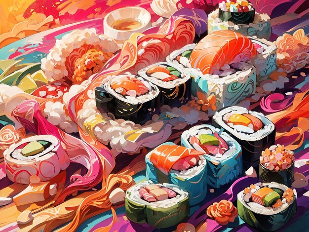 Photo sushi desing