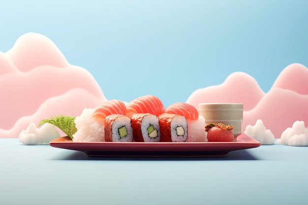 sushi en kopieer ruimte