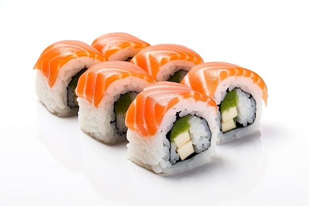 Sushi geïsoleerd op een witte achtergrond