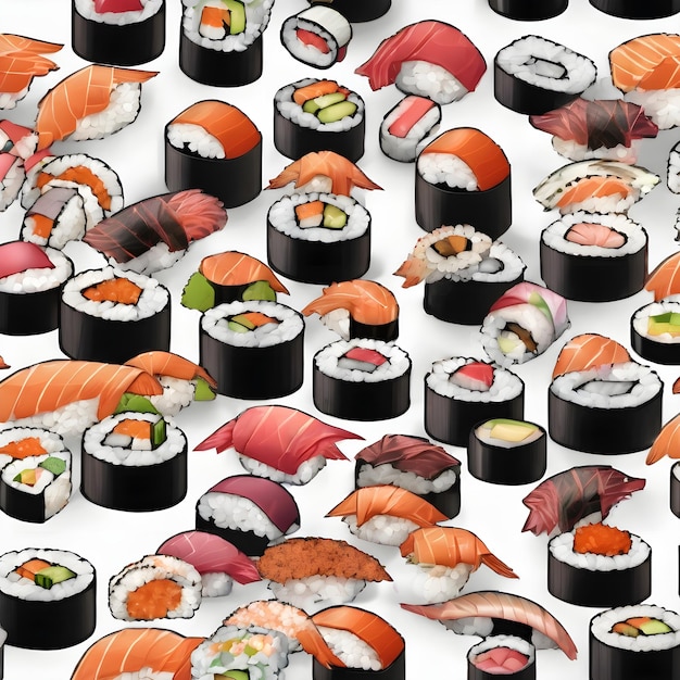 Photo sushi icon background very cool