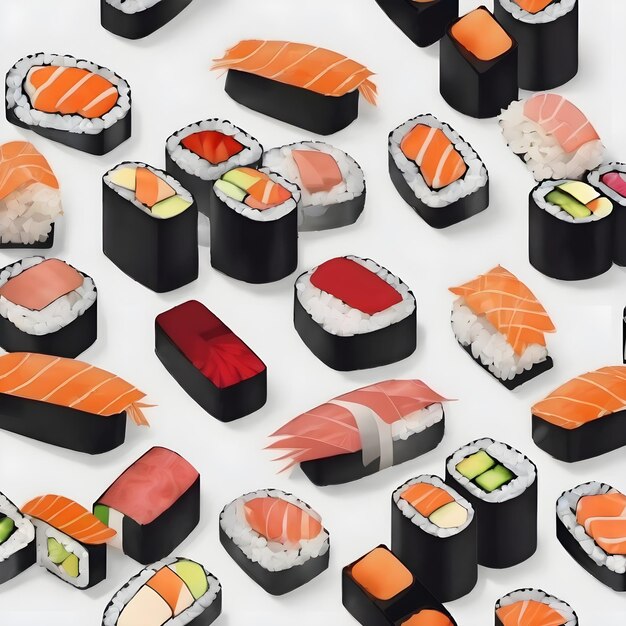 Photo sushi icon background very cool