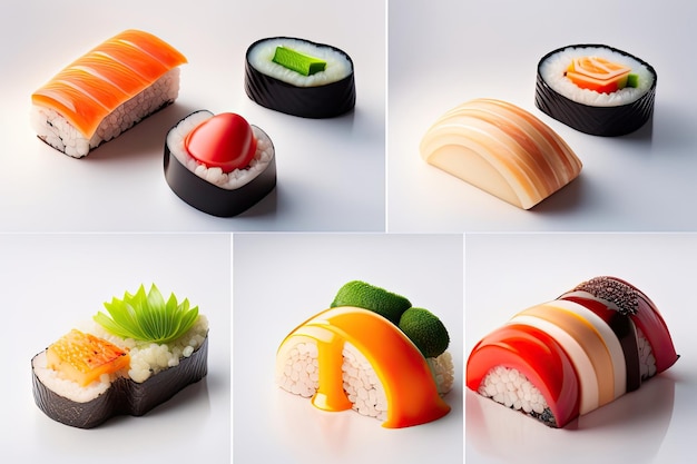 Концепция японской кухни суши, созданная ai