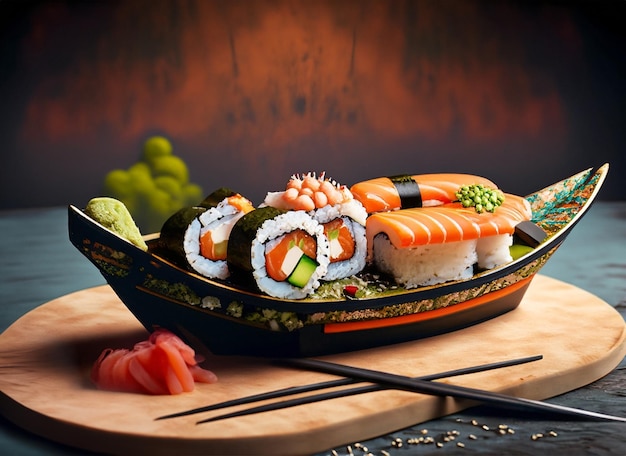 sushi and japanese food