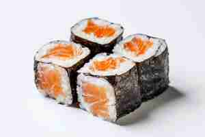 Photo sushi japanese on white background