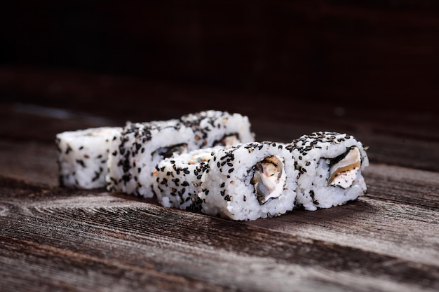 Sushi in natural light