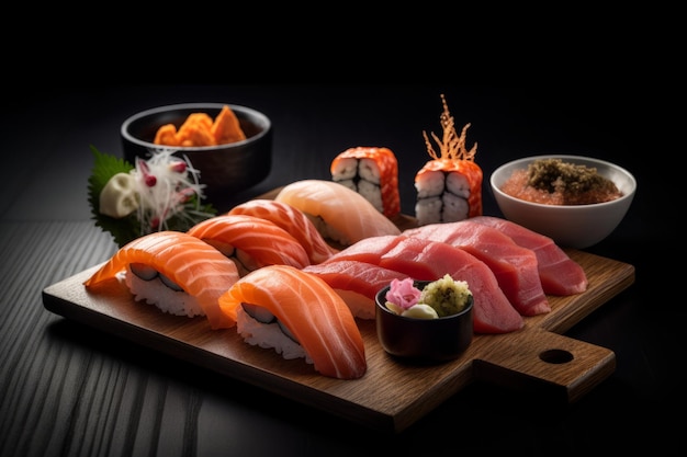 Ассорти суши с разнообразными суши