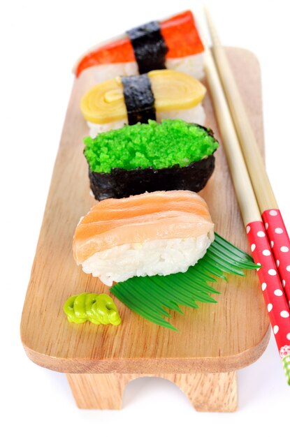 Sushi rice roll japanese food style