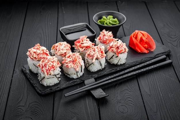 Sushi roll Snow crab with crab meat