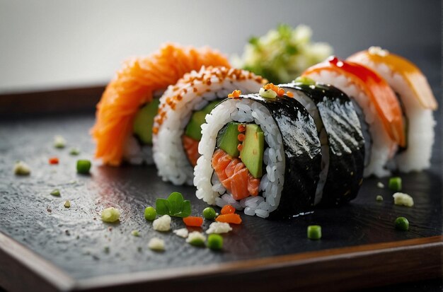 Photo sushi rolling demo