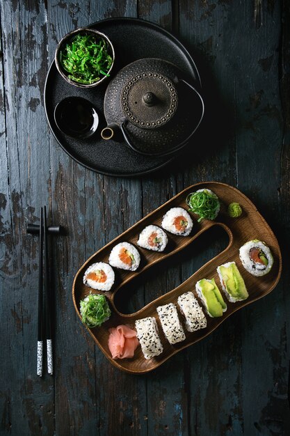 Sushi rolls set