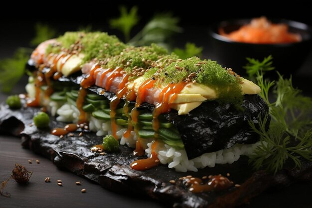 Sushi Rolls with Yaki Nori