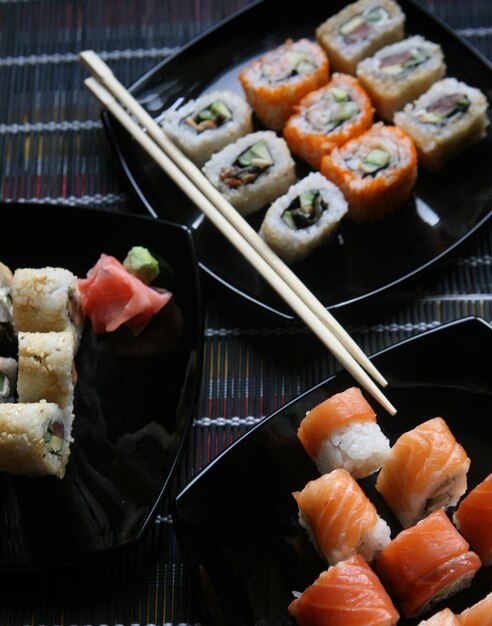 Sushi and rolls