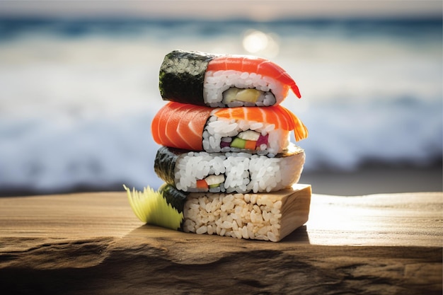 sushi rolt Japans eten
