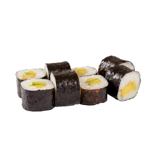 Sushi Set close- up isolated 