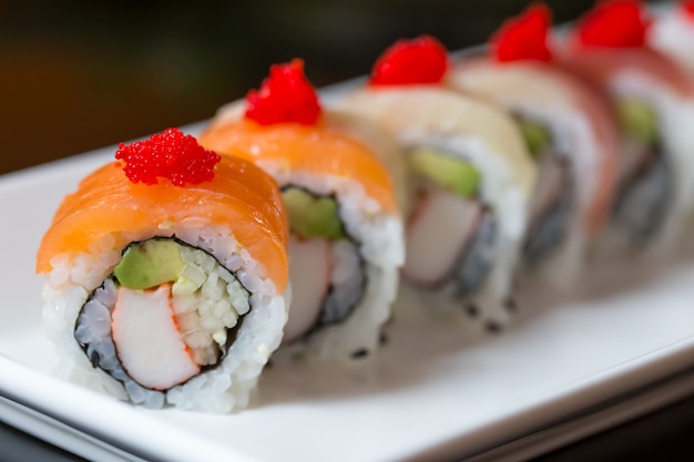 Set di sushi, cibo giapponese