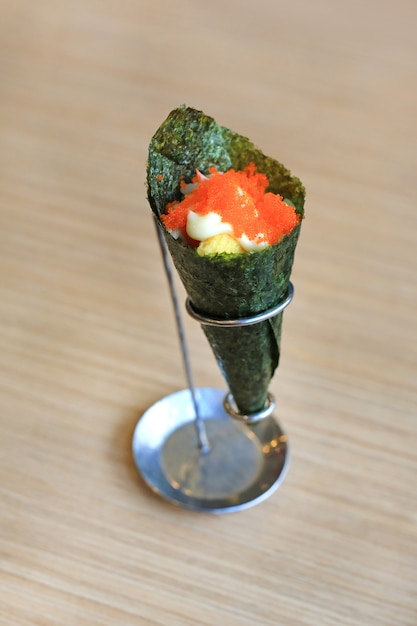 Sushi van Tobiko Californië, Japans eten.