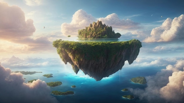 写真 天空の浮遊島