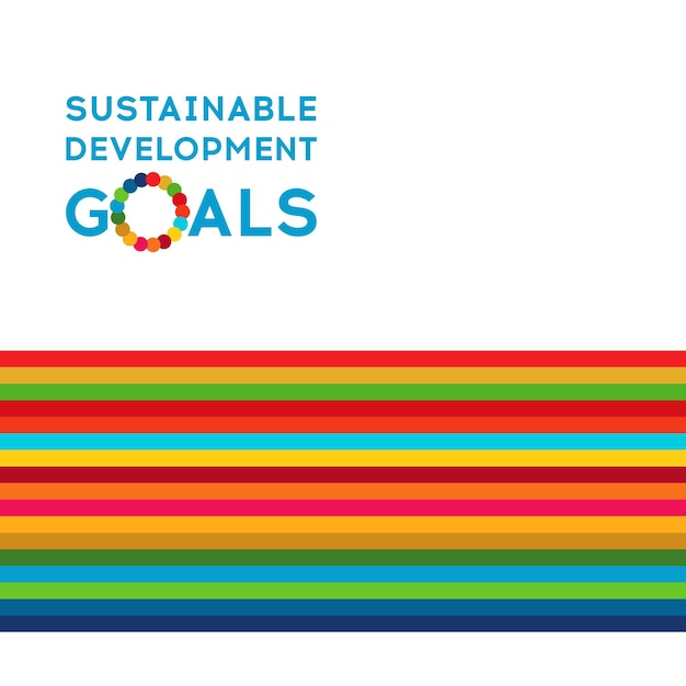 Sustainable Development Global Goals Abstract Brochure design Vector illustration