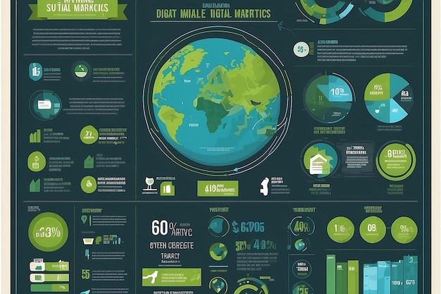 Sustainable Digital Marketing Metrics Infographic