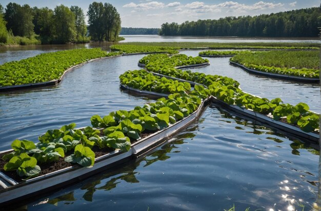 Устойчивая энергия Солнечные панели над водой