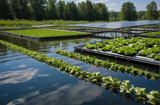 Sustainable Energy Solar Panels over Water