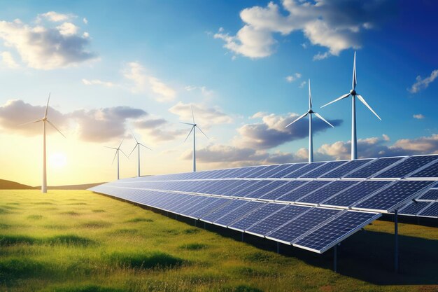 Sustainable energy solutions solar panels wind turbines and smart homes