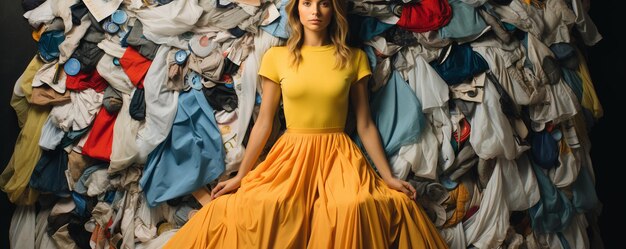 Photo sustainable fashion swaps clothing background