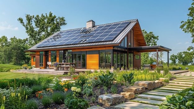Устойчивый дом с пассивным солнечным отоплением