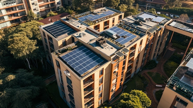 持続可能な生活 - 1970年代のアパートビルを最先端の太陽光技術で改造する