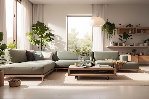 Sustainable Minimalist Living Room