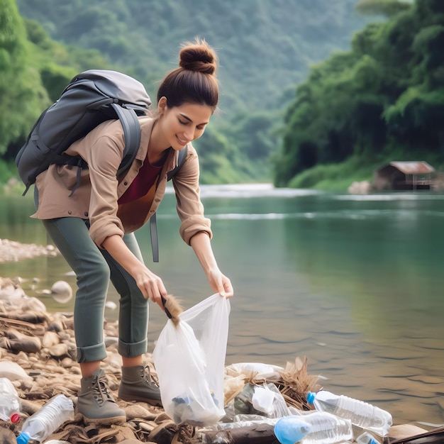 写真 持続可能な旅行 ノマドライフスタイル 遠隔仕事旅行 エコと生物分解可能な製品