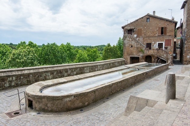 Sutri in Lazio, Italië. Oud washuis