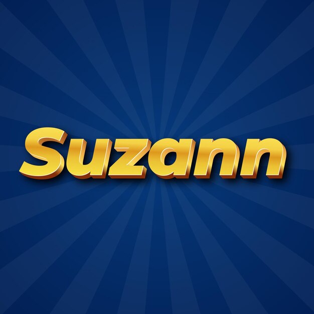 Suzann text effect gold jpg attractive background card photo