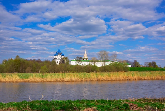 The Suzdal Kremlin on the river bank