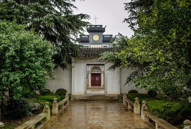 Foto suzhou cina yangjiaqiao chiesa cattolica cattedrale nostra signora dei sette dolori