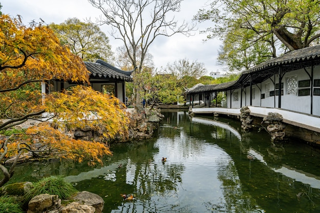 Suzhou-tuinen, de tuin van de bescheiden beheerder in Suzhou, China