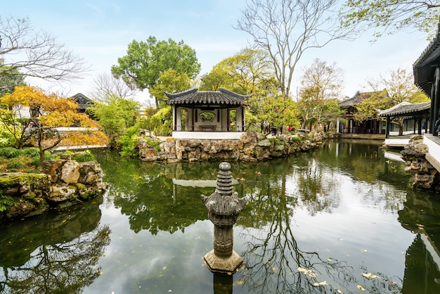 Suzhou-tuinen, de tuin van de bescheiden beheerder in Suzhou, China